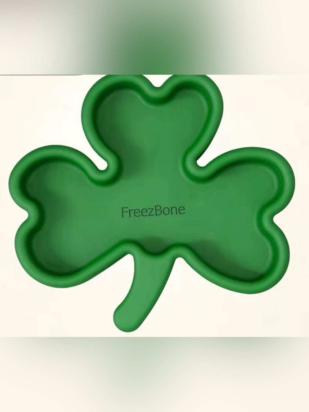 Freezbone Large Shamrock freezer toy, lick bowl, bone NEW up to 140 pounds